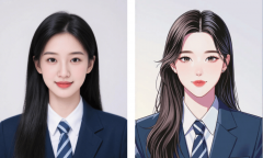 用搜狐简单AI只需步：②一键生成：上传照片后间